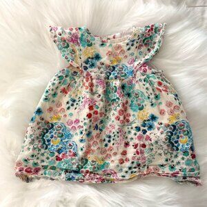 Zara Mini Multicolor Floral Baby Dress